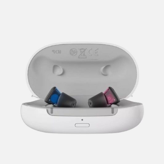 Signia Silk Charge & Go 3 IX Rechargeable CIC Hearing Aids Pair L&R + Charger